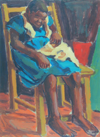 Richard witikani, Vrouw met groene rok