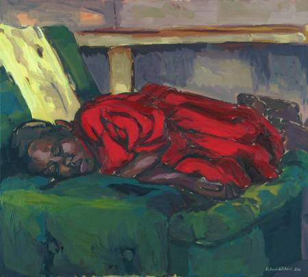Richard witikani, Slapende vrouw in het rood
